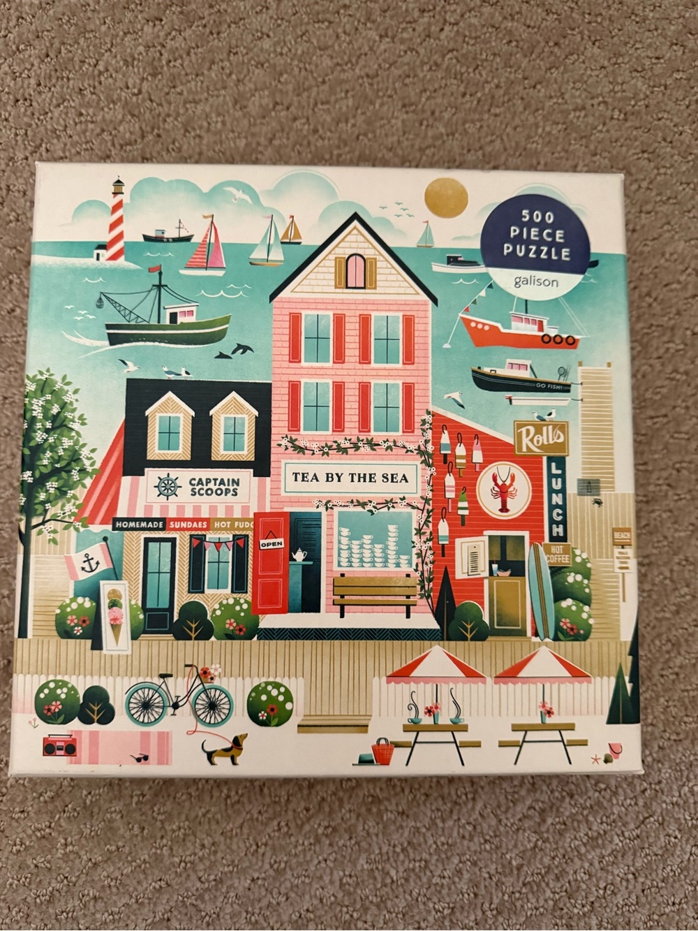 Galison Tea by the Sea 500-Piece Puzzle